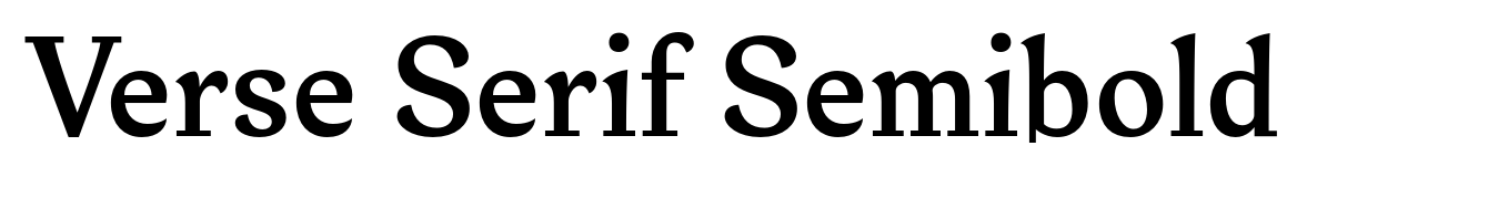 Verse Serif Semibold